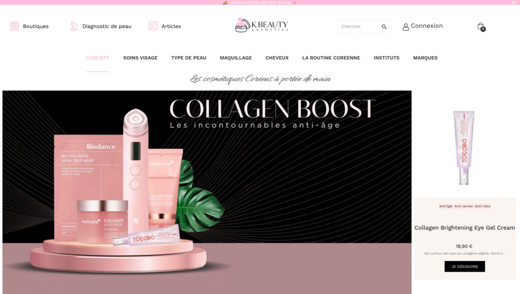 projet web kurdant kbeauty nice freelance