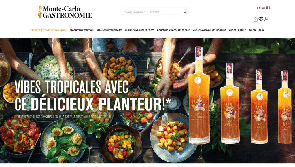 projet web kurdant monte carlo gastronomie nice freelance